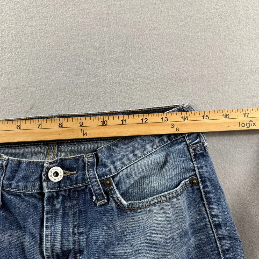 Bullhead Skinny Jeans Mens 30x30 (Fit 30x28) Blue Denim Distressed Faded Cotton